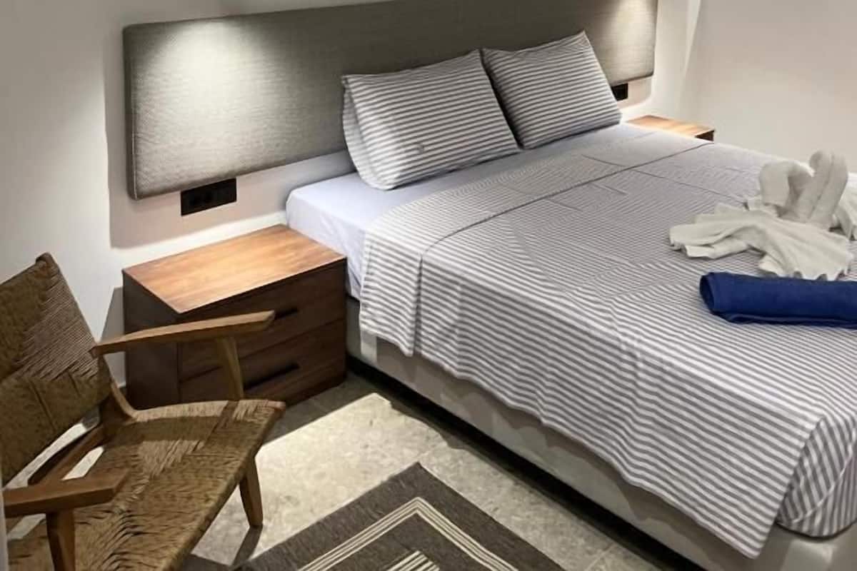 2 sovrum, memory foam-madrasser, gratis wi-fi och sängkläder