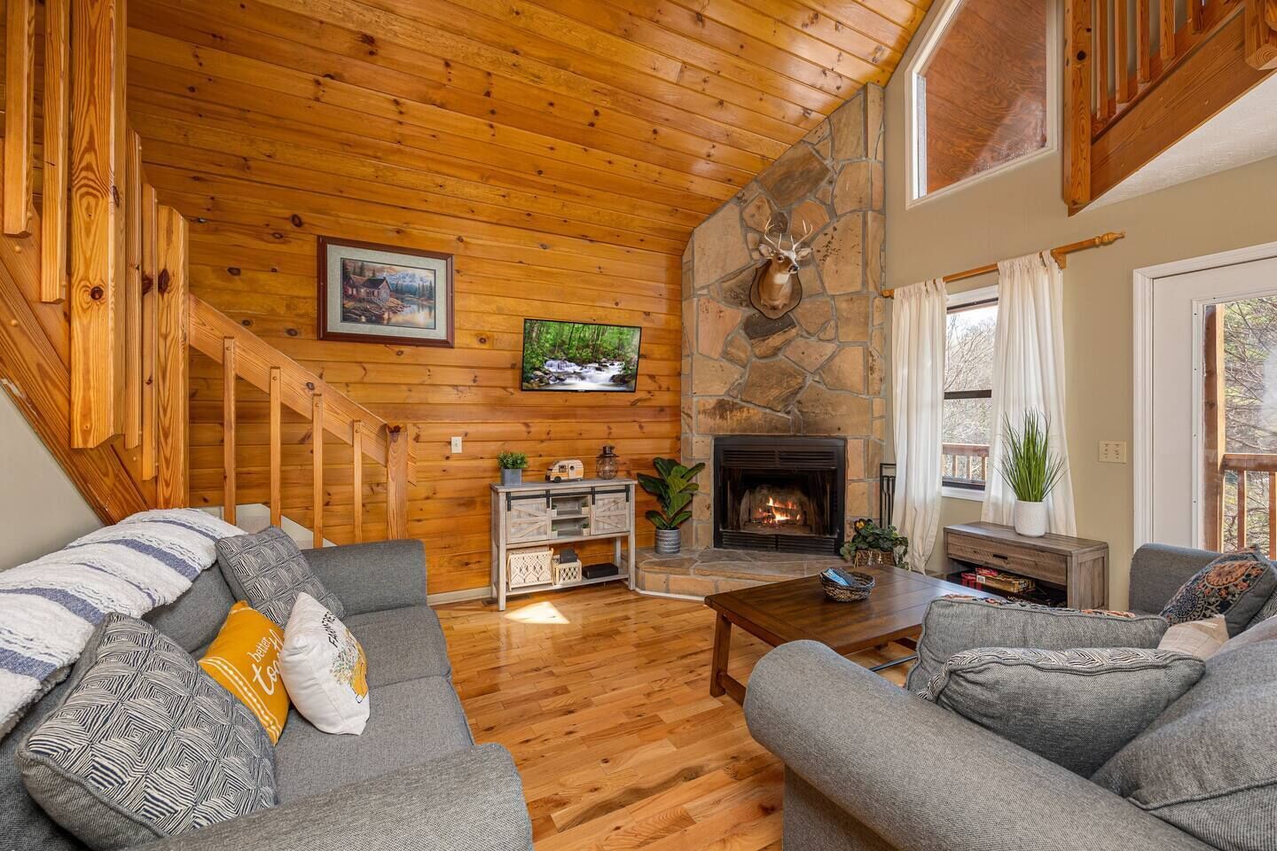 Smart-TV, Kamin, Videospiele, DVD-Player