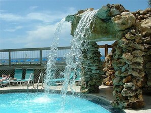 Una piscina riscaldata