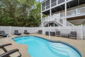 A heated pool