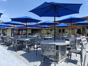 Outdoor dining - Resort View - Ocean Villas C218 is brought to you by OSRP (Hilton Head Island)