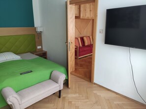 1 soverom, lydisolert, strykejern/-brett og wi-fi (inkludert)