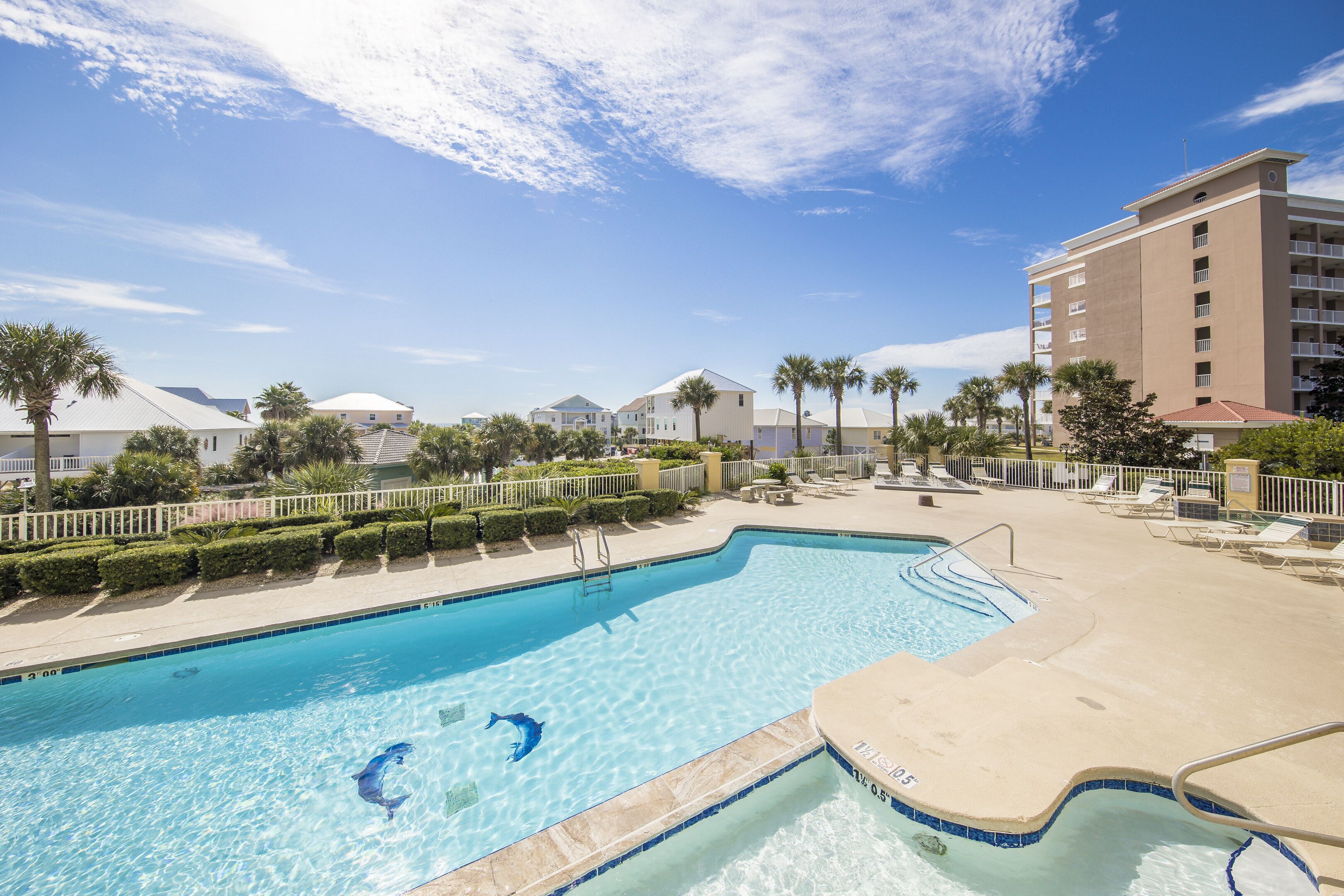 Amazing pool with plenty of seating for all.