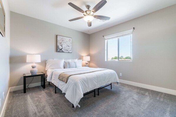 3 bedrooms, iron/ironing board, travel cot, free WiFi