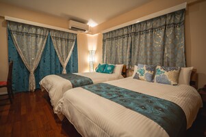 2 habitaciones, decoración personalizada y muebles diferentes 
