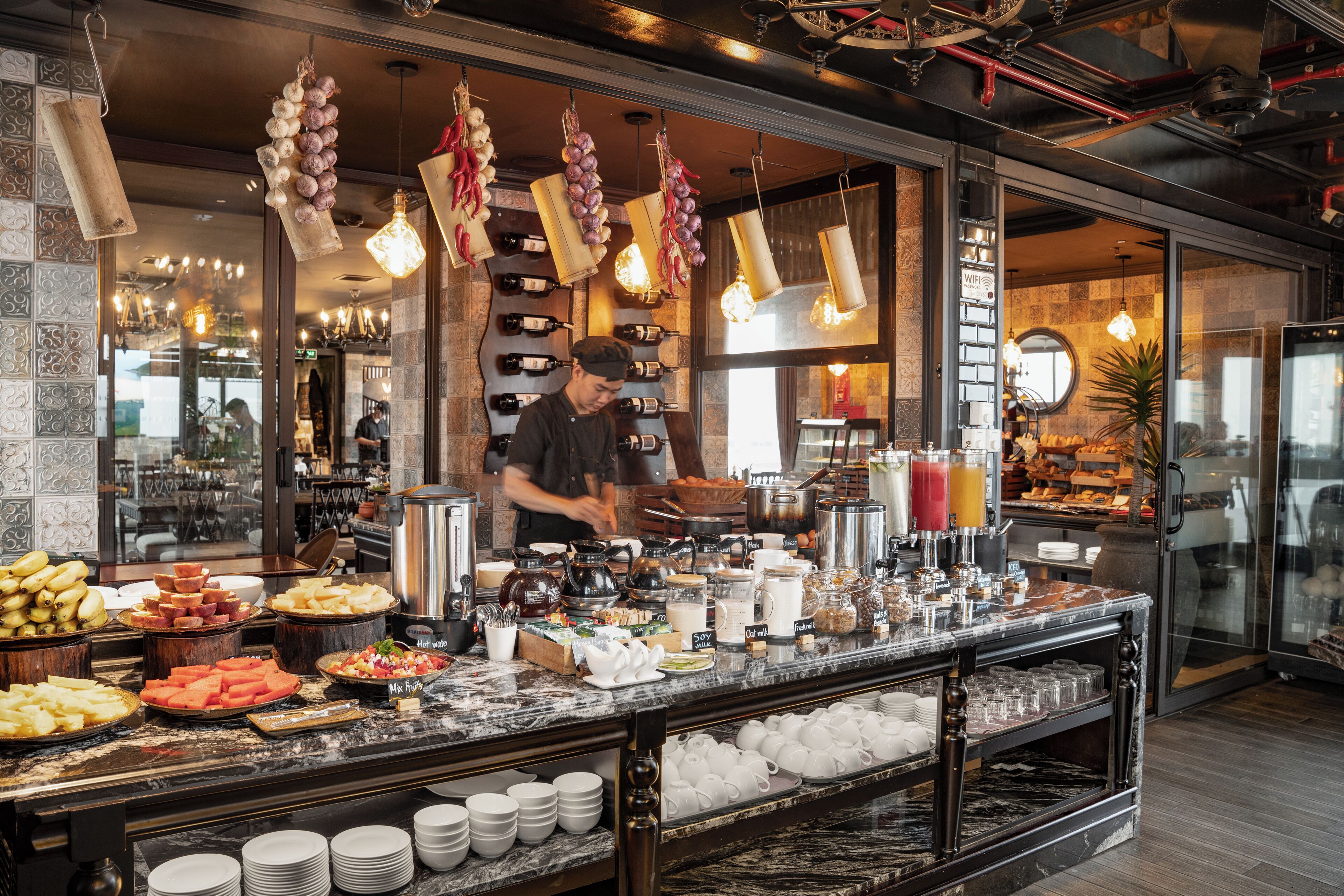 free daily buffet breakfast