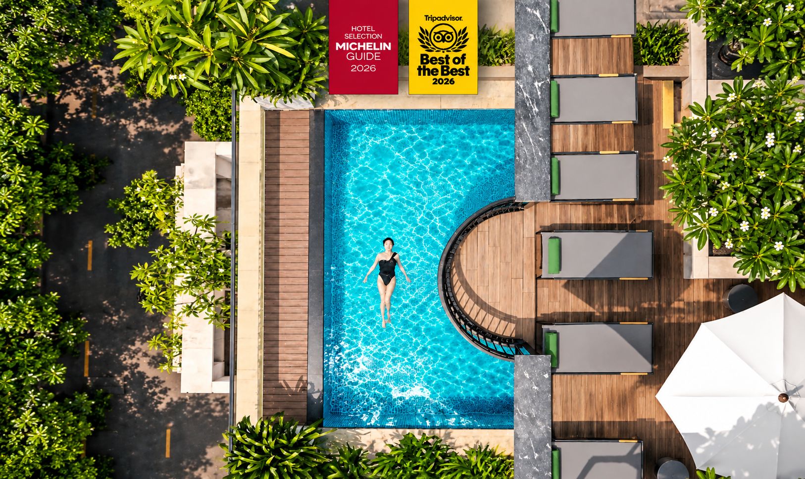 Rooftop pool