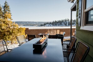 Outdoor dining - Cozy Lakeside Cabin with Hot Tub (Fawnskin)