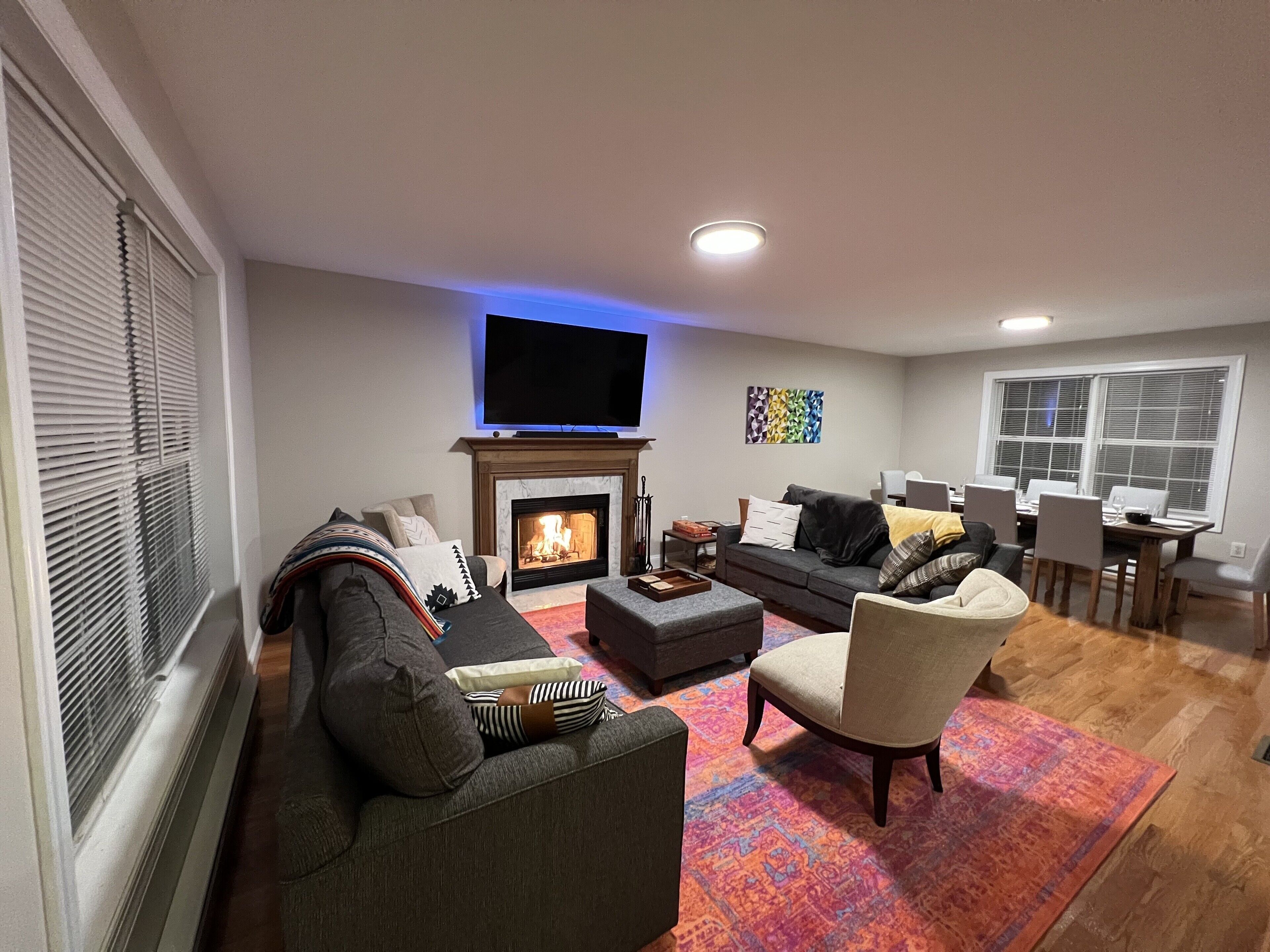 Modern Poconos Getaway w/ Hot Tub, Fire Pit, Deck, Game Room. Close 2 Everything