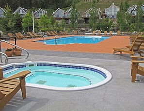 Outdoor pool, a heated pool - Stunning Lake/Mtn. View - 3 Bedroom Cozy House at La Casa Resorts (West Kelowna)