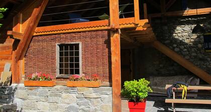 Farmhouse in a mountain village hamlet