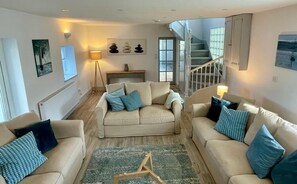 Smart TV, fireplace, video games