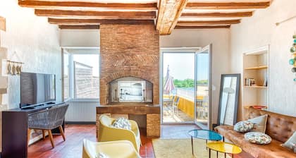 Apartment terrace Loire view