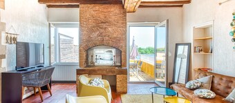 Apartment terrace Loire view