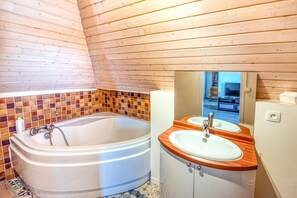 Douche, serviettes fournies