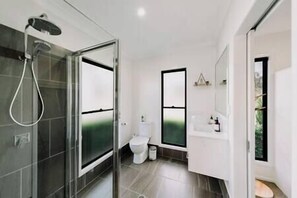 Hair dryer, towels