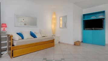 Televisión, mesa de ping pong