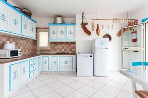 Kühlschrank, Mikrowelle, Herdplatte, Geschirrspüler