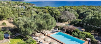Holiday Apartment 'mamuthones' with Sea View, Wi-Fi, Terrace & Shared Pool