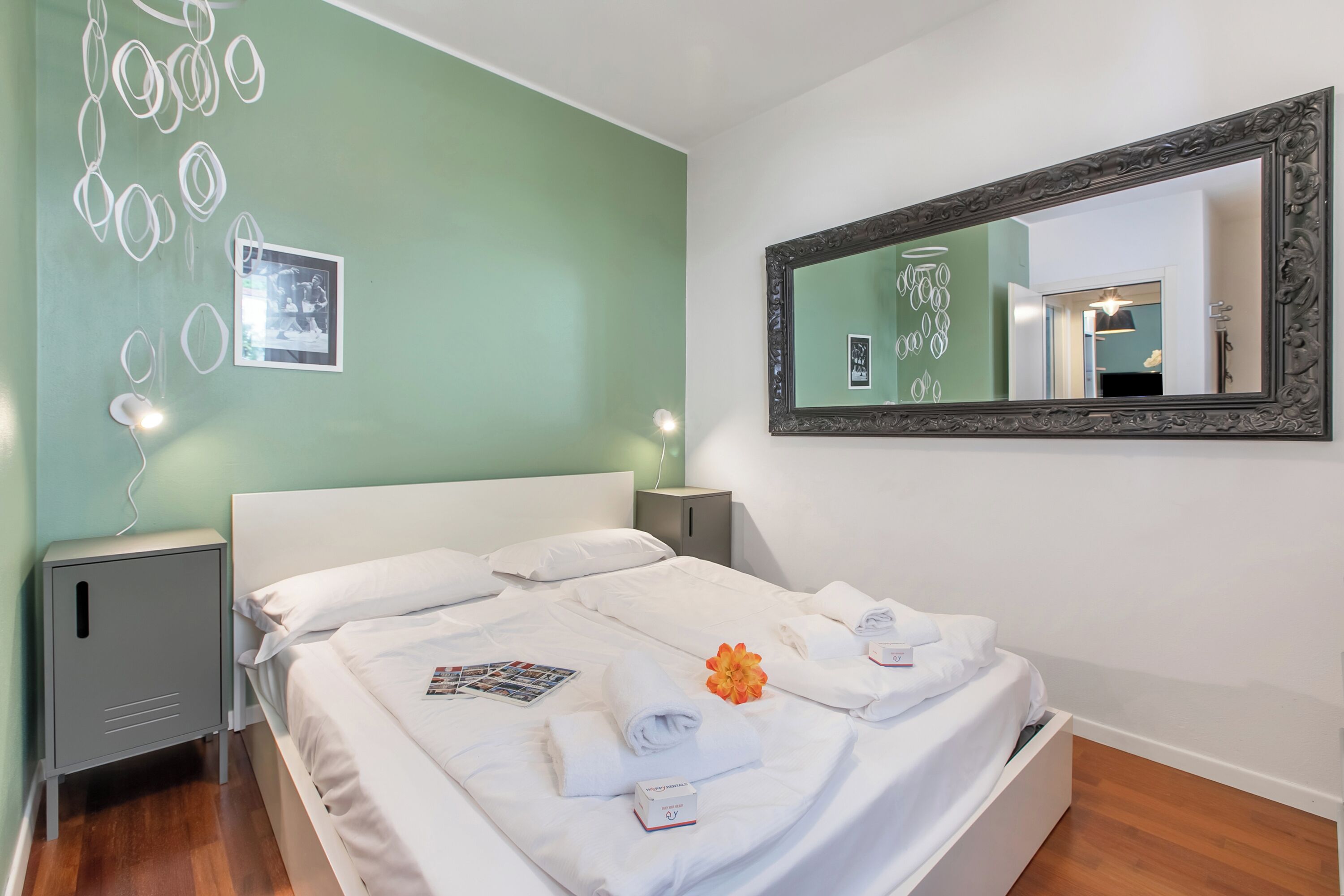 Honeymoon-Apartment, Mehrere Schlafzimmer (Suite 22) | 1 Schlafzimmer, kostenloses WLAN, Bettwäsche