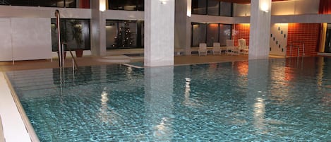 Indoor pool, a heated pool