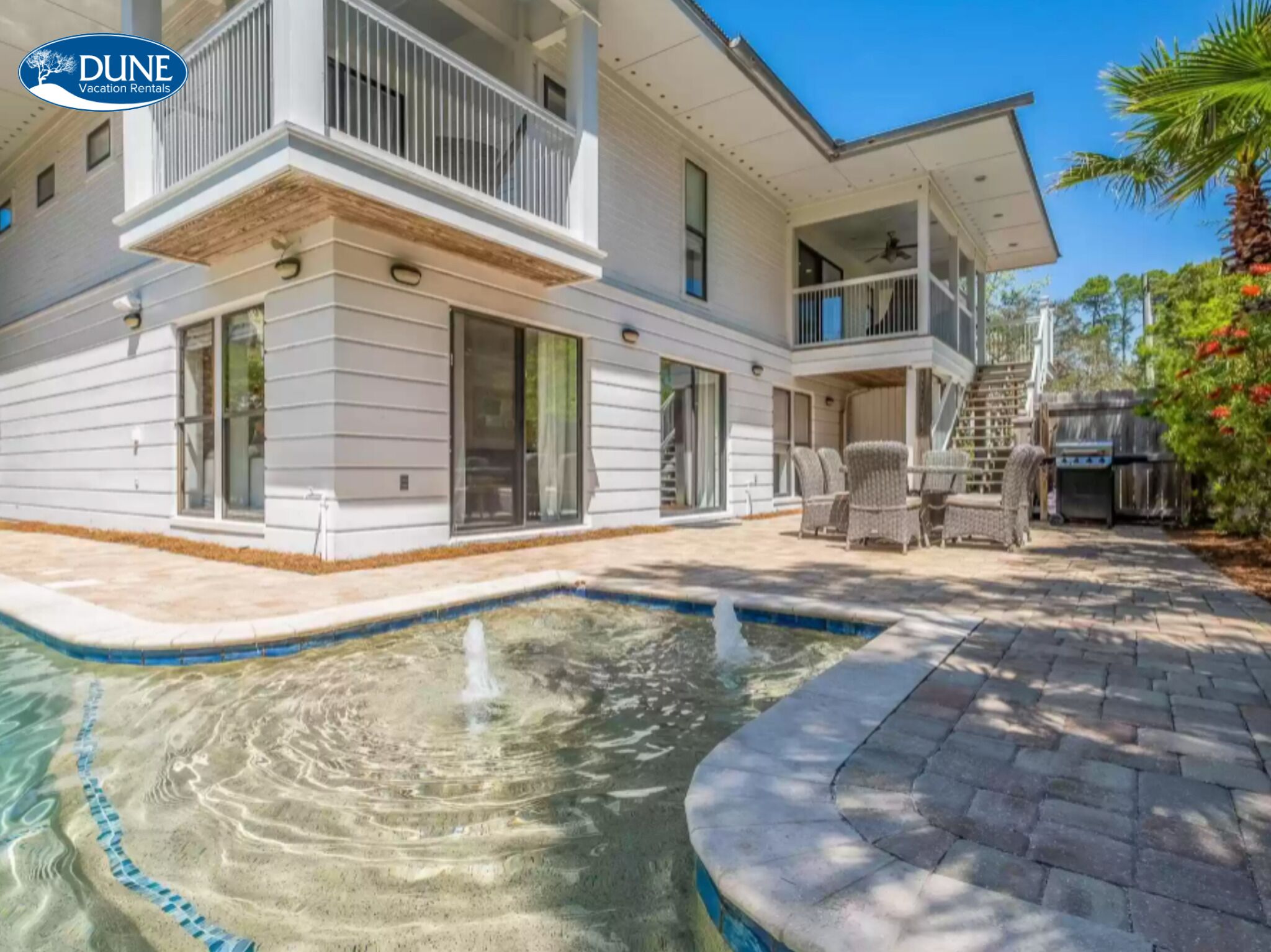 6BR + 2 bonus rooms | Private Pool + Golf Cart | Walk to Seaside!