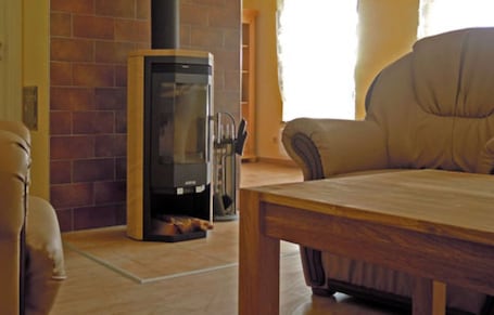 Interior. Apartment 2, 2 bedrooms with double bed, 2 extra beds (1 x bedroom, 1 x living area).