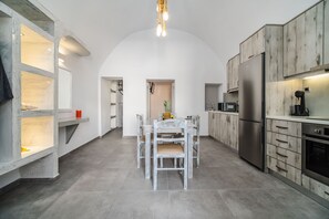 Traditional Villa | Living area | Flat-screen TV - Villa Brouzos (Santorini)