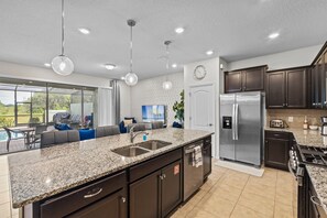 Fridge, microwave, oven, stovetop - Great Reviews| Pet-Friendly Family Villa w/ Conservation View, Close to Disney (Davenport)