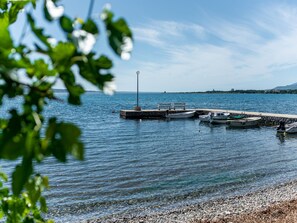 Beach nearby, sun-loungers