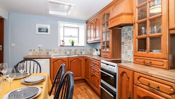 Fridge, dishwasher, electric kettle, toaster