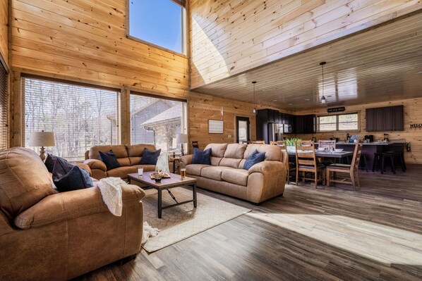 Smart TV, fireplace, video games