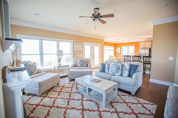 House, 4 Bedrooms | Living room | Fireplace - Brice Is Right 4 Bedroom Home by RedAwning (Supply)