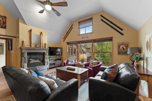 Flat-screen TV, fireplace - Ideally Located Condo in River Run Village w/ Gondola Views & Close to Shops! (Keystone)