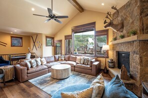 Flat-screen TV, fireplace - Luxury Townhome in River Run Village w/ Mountain Views, Easy Access to Shops! (Keystone)