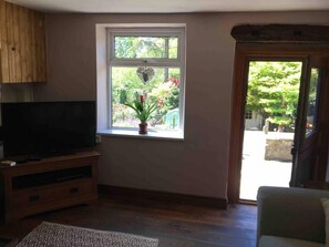 Cottage | Living room | 30-inch TV with digital channels, fireplace - Cottage Hurst Green Sleeps 4, Views (Clitheroe)
