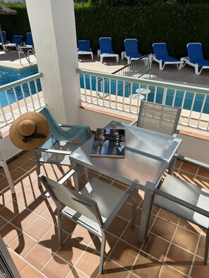 Outdoor dining - Atolón 203- First Floor, Pool View (Pollença)