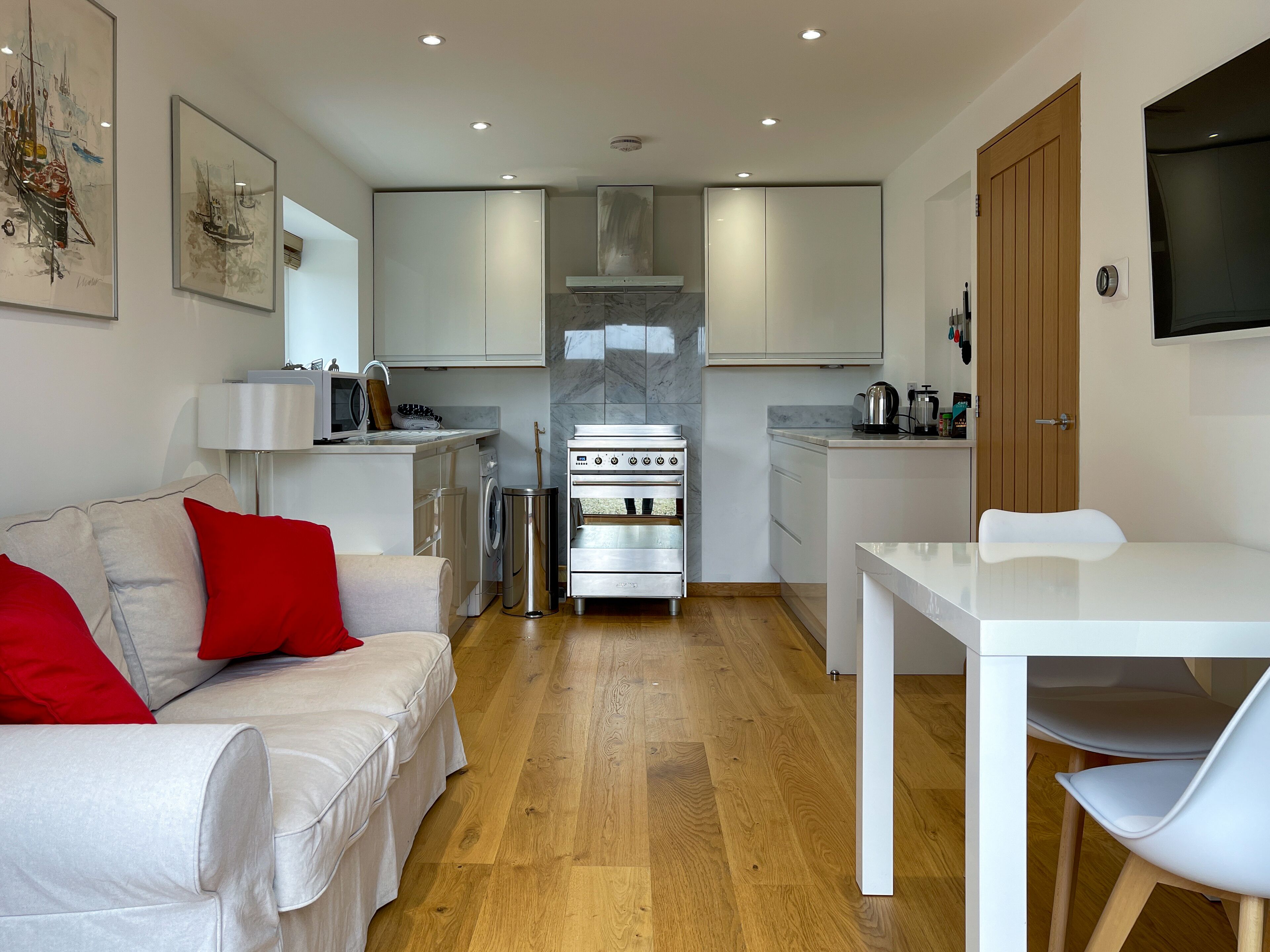 Chalet rustique luxueux, 1 très grand lit, non-fumeur, cuisine | Cuisine privée