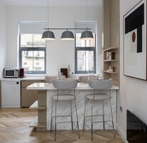 Refrigerador, microondas, horno, lavavajillas