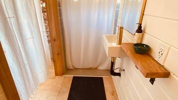 Shower, hair dryer