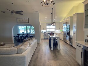 Interior - Charming Lake View House on Redwater Lake with dock, gazebo, and hot tub. (Lake Placid)