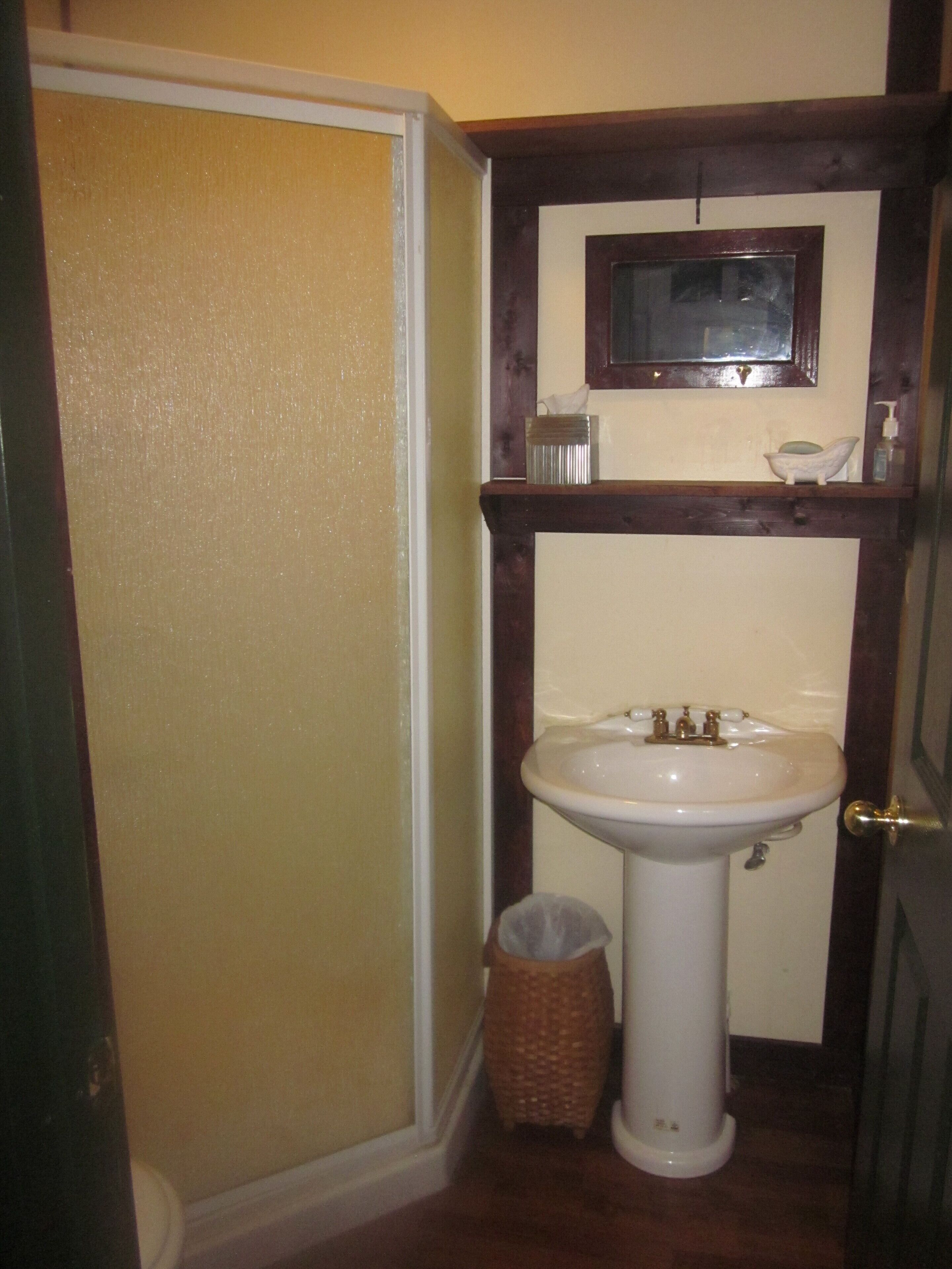 Private French-themed room with shared baths kitchenette