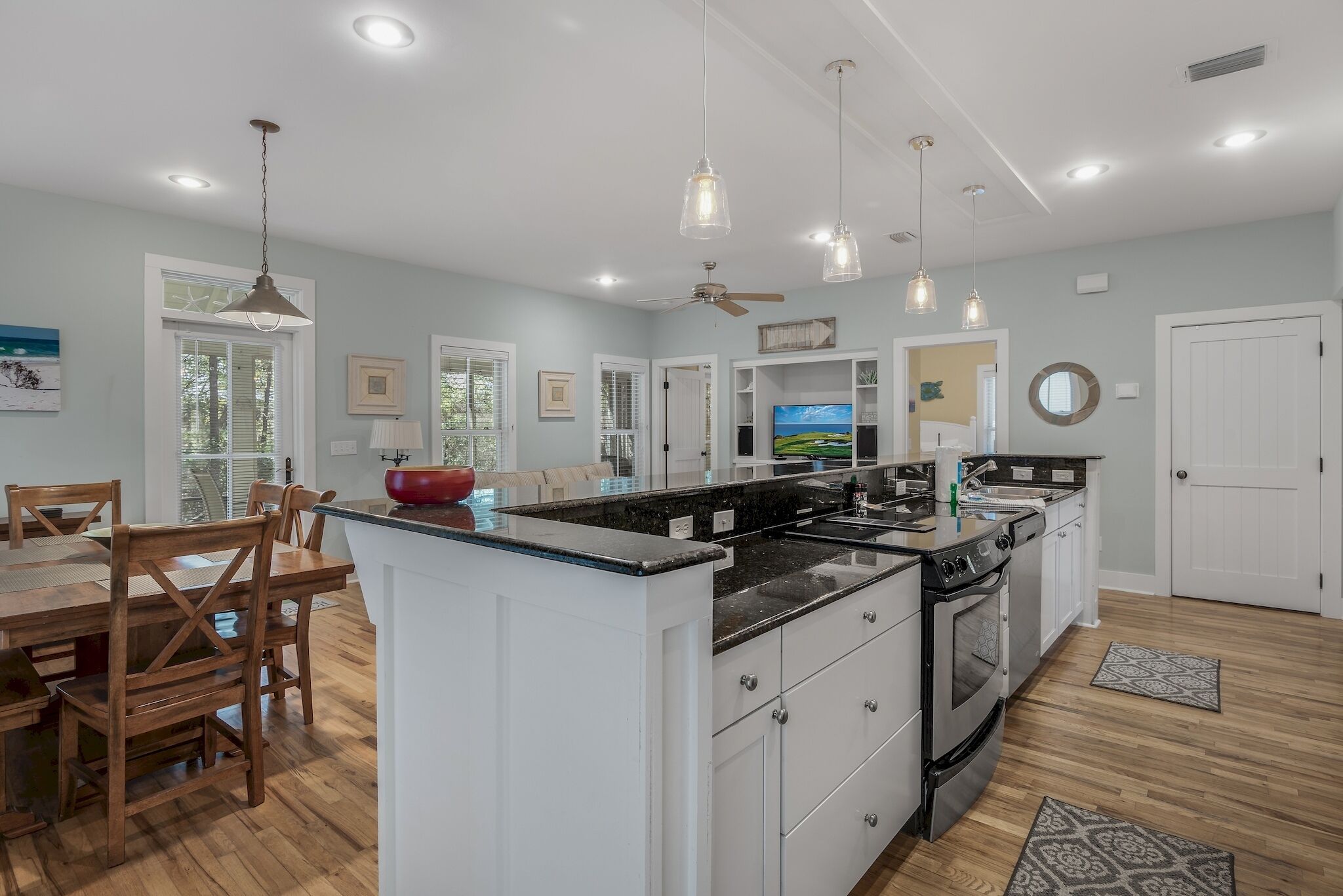 Tranquil 30A Beach Bungalow: Steps from Sea, Pool with Golf Cart & Cruiser Bikes