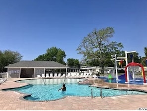 Indoor pool, outdoor pool