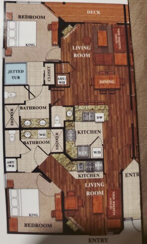Floor plan - Beautiful, Westgate Smoky Mountains, Gatlinburg, TN (Gatlinburg)