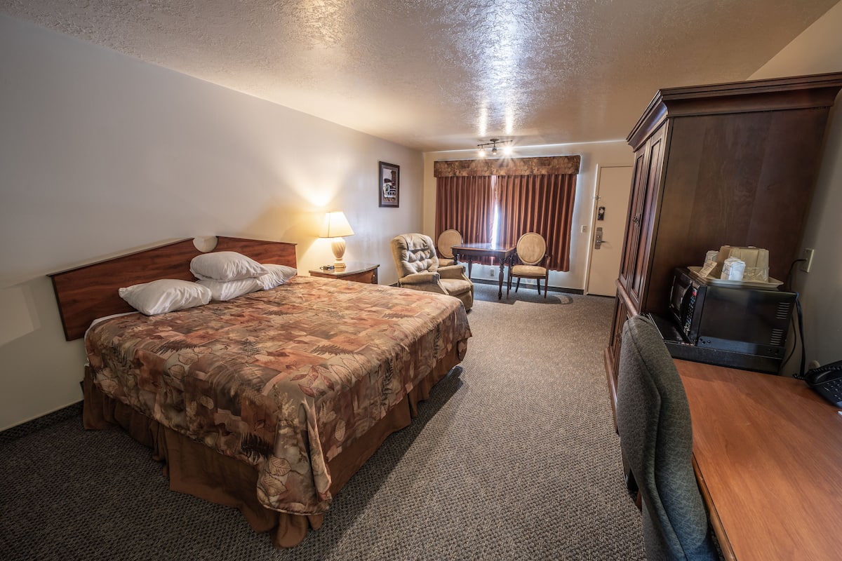 Deluxe Single Room, 1 King Bed | Desk, laptop workspace, blackout drapes, cribs/infant beds