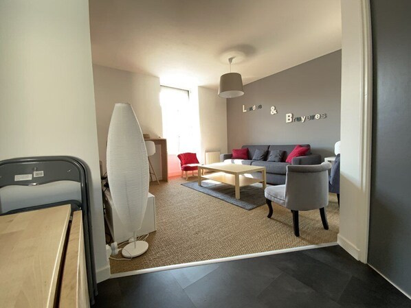 Living area - 653 - Beautiful apartment near the center and the beach (Erquy)