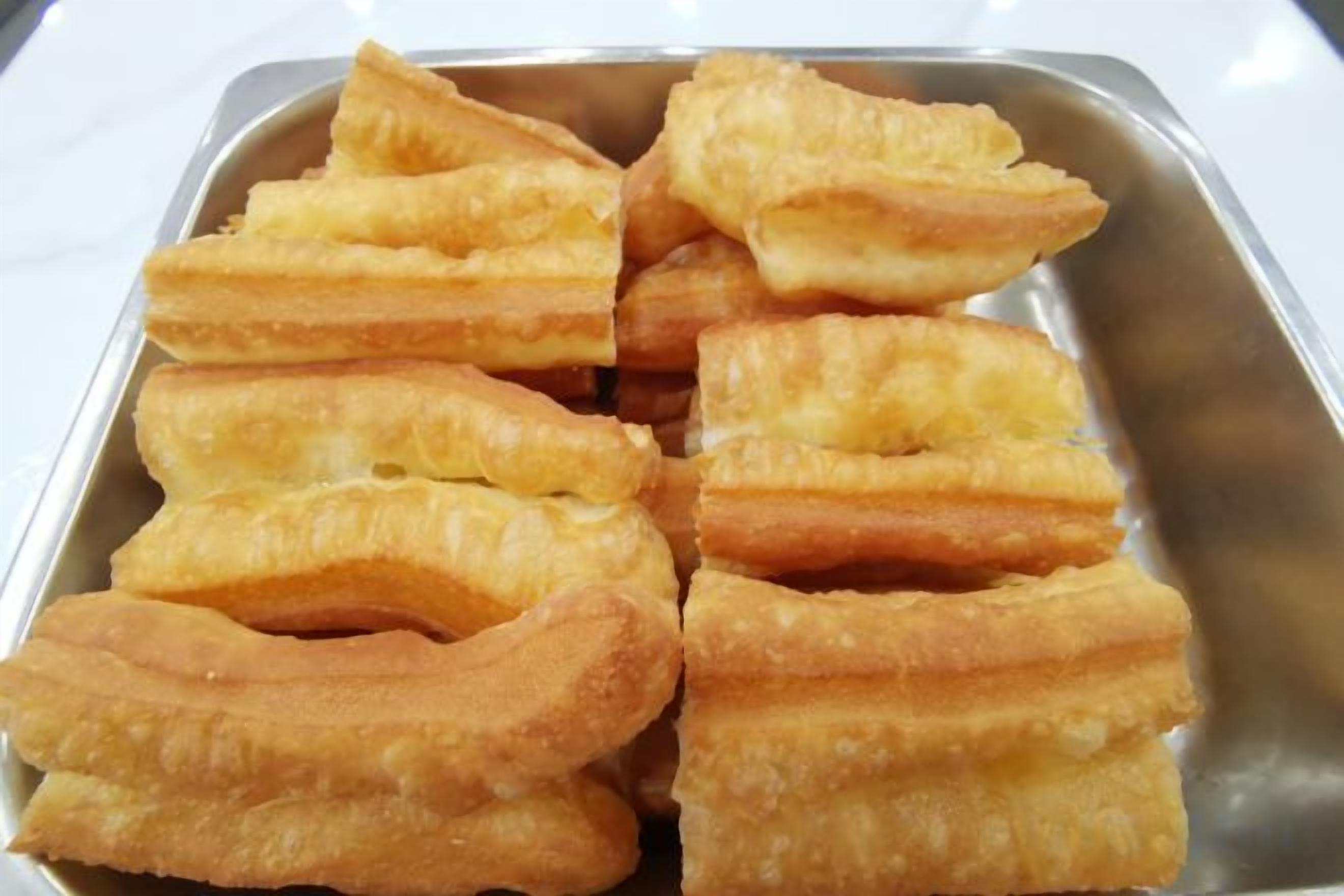 A tray of fried pastries.