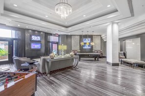 Games room - Bright Logan Circle 1BR w/ Gym, W/D & Pool, walk to bars, by Blueground (Washington, D.C.)