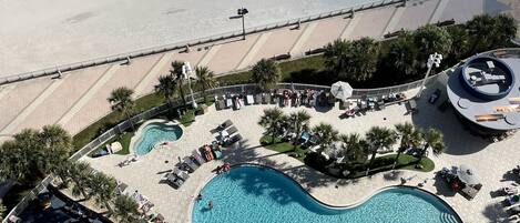 Indoor pool, outdoor pool